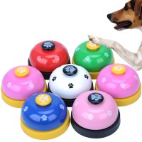 Manufacturer wholesale multi-colors plastic pet training bell for dog eating