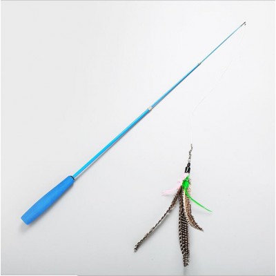 Wholesale Interactive Fish Pet Cat String Toy Wand