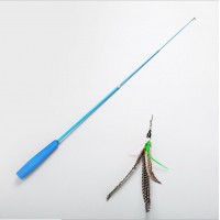 Wholesale Interactive Fish Pet Cat String Toy Wand