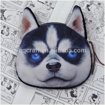 Aimigou Cat Face Soft Material Women Gender Dog Face Coin Purse