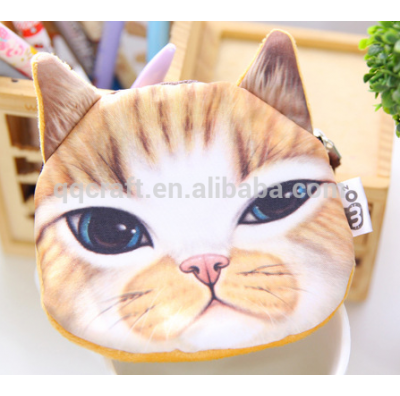 Aimigou wholesale mini Round soft dog face leather Coin Purse