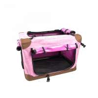 pink oxford fabric pet carriers