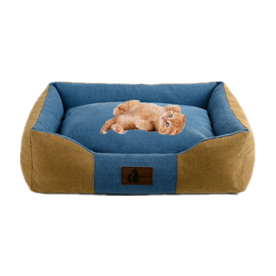 Aimigou  Dog Bed Machine Washable Medium Dog Bed Square, Comfortable Puppy Dog Bed Medium